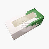 Паковання для макаронів із прозорим віконцем — Рожева фарба — 140х60х50 мм, фото 2