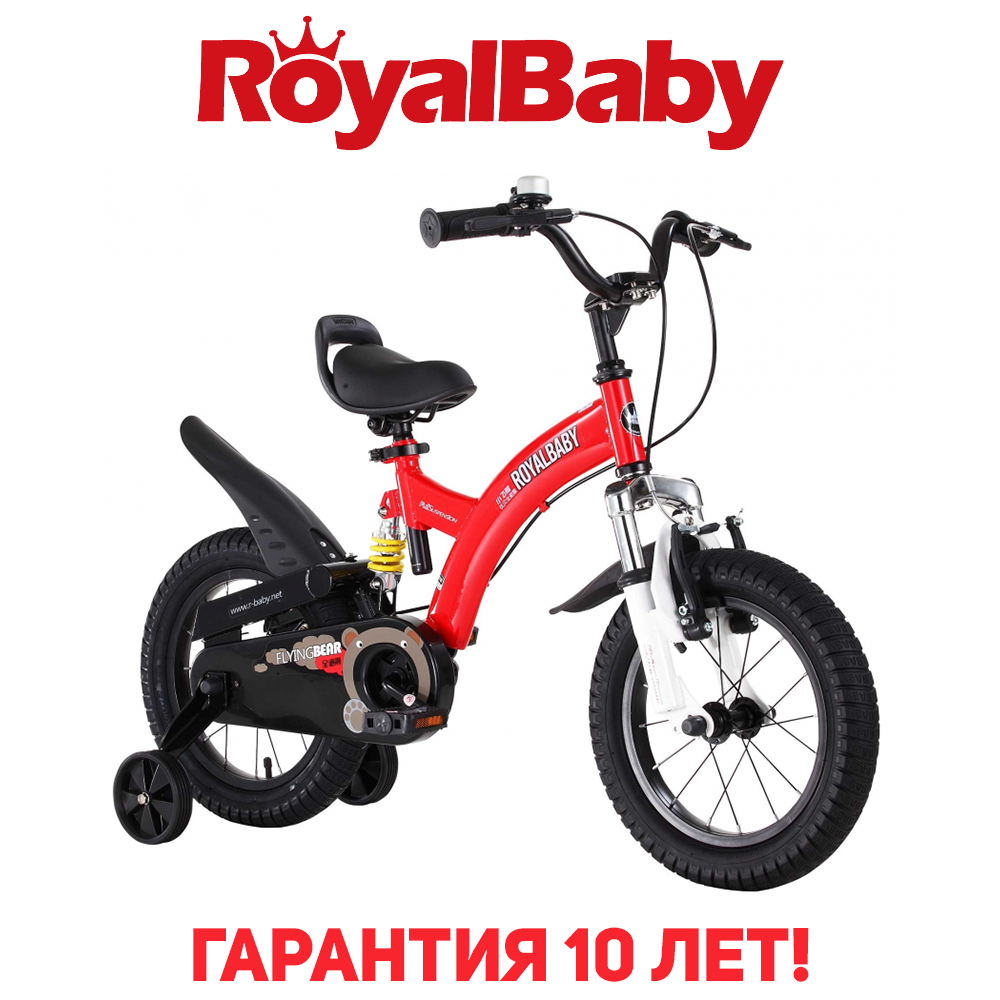 Дитячий двоколісний велосипед RoyalBaby FLYBEAR 12", OFFICIAL UA, червоний