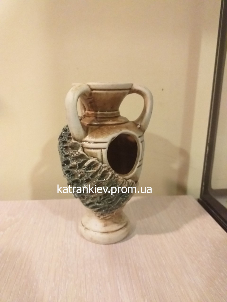 Декорація в акваріум, декор в акваріум глечик, амфора с377