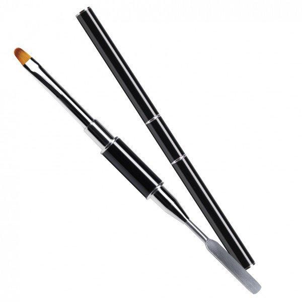 Пензель-шпатель двосторонній для полигелю, акрил-гелю