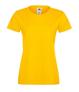 Жіноча футболка "Бавовна" S, Сонячно-Жовтий