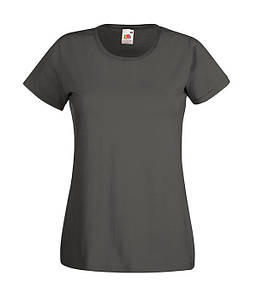 Жіноча футболка "Бавовна" XS, Світлий Графіт
