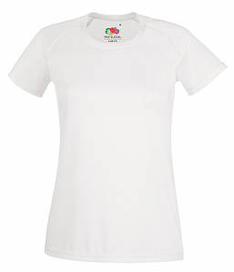 Жіноча спортивна футболка M, Білий