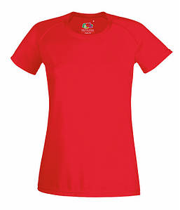 Жіноча спортивна футболка S, Червоний