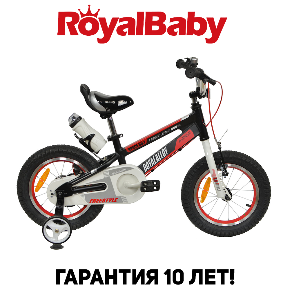 Дитячий двоколісний велосипед RoyalBaby SPACE NO.1 Alu 12", OFFICIAL UA, чорний