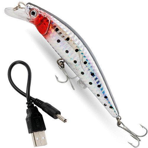 Рибка-приманка для риболовлі twitching lure! USB-шнур заряджання в комплекті!