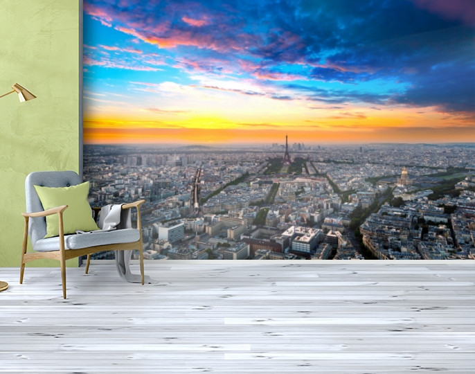 Фотошпалери текстуровані, вінілові Ейфелева вежа, 250х380 см, fo01inV_gd10708