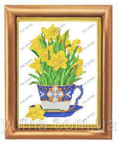 Схема для вишивки бісером нарциси, фото 1