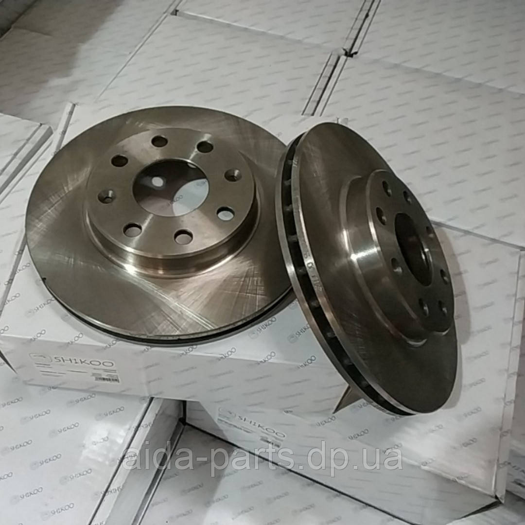 Диск гальмівний передній Авео Aveo 1.5 8V/16V вентильований КОРЕЯ SHIKOO 96574633