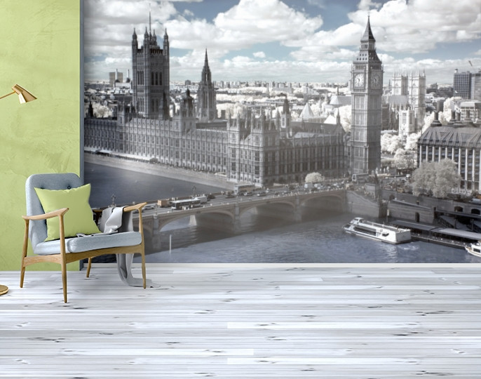 Фотошпалери текстуровані, вінілові Біг-Бен, 250х380 см, fo01inV_bb00088