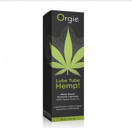 Збудливий лубрикант на водній основі Lube Tube Hemp, 50 мл , фото 3
