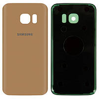 Задняя панель корпуса (крышка аккумулятора) для Samsung Galaxy S7 G930F, оригинальный Золотистый