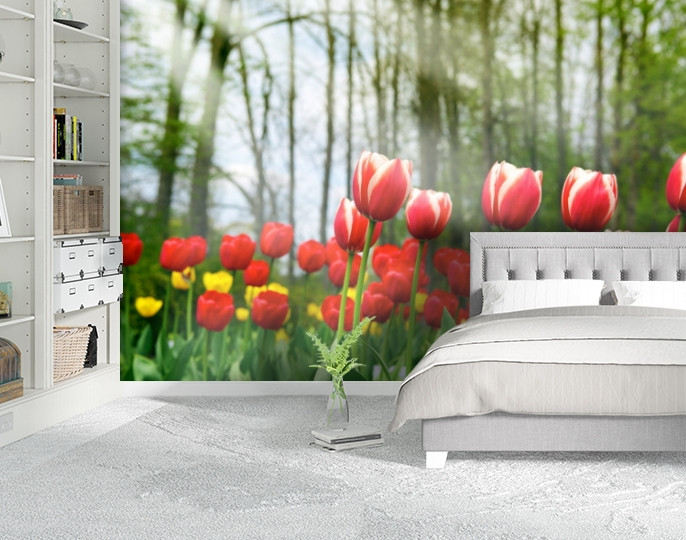 Фотообои текстурированные, виниловые Цветы, 250х380 см, fo01inV_fl12624