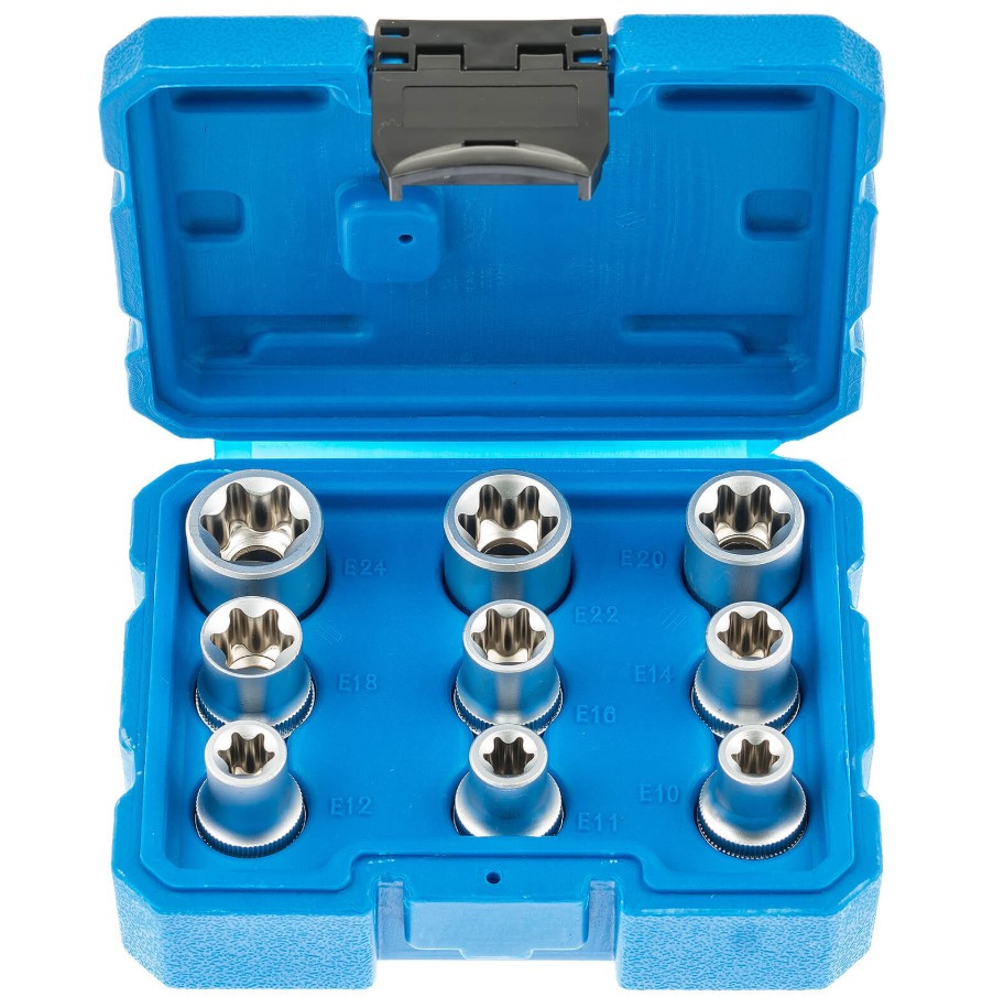 Набір головок E-TORX 1/2" – 9 одиниць SATRA S-SE912, фото 1