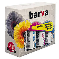 КОМПЛЕКТ ЧОРНИЛ BARVA EPSON L100/L210/L300/L350/L355 (T664) B/C/M/Y 90 гр (I-BAR-E-L100-090-MP)