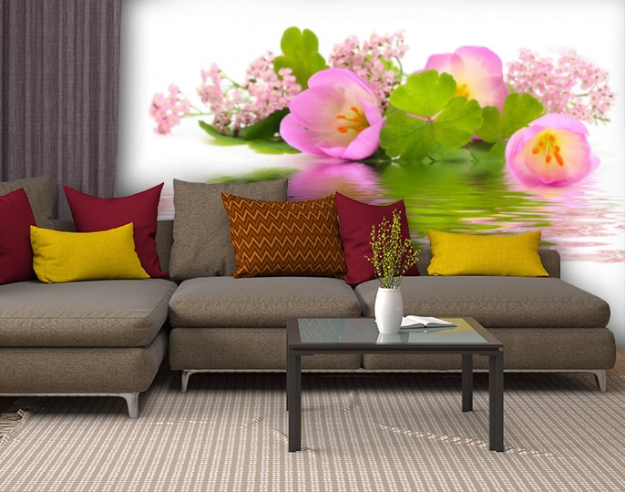Фотошпалери текстуровані, вінілові Квіти, 250х380 см, fo01inV_fl12942