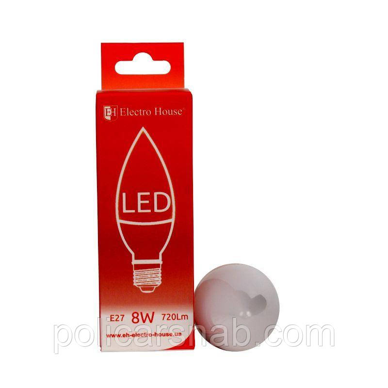 LED лампа "свічка" Е27 8W