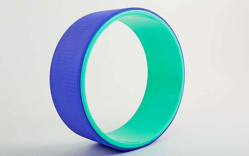 Колесо-кільце для йоги FI-5110 Fit Wheel Yoga (PVC, TPE, р-р 32х15 см, блакитний-фіолетовий)