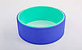 Колесо-кільце для йоги FI-5110 Fit Wheel Yoga (PVC, TPE, р-р 32х15 см, блакитний-фіолетовий), фото 2
