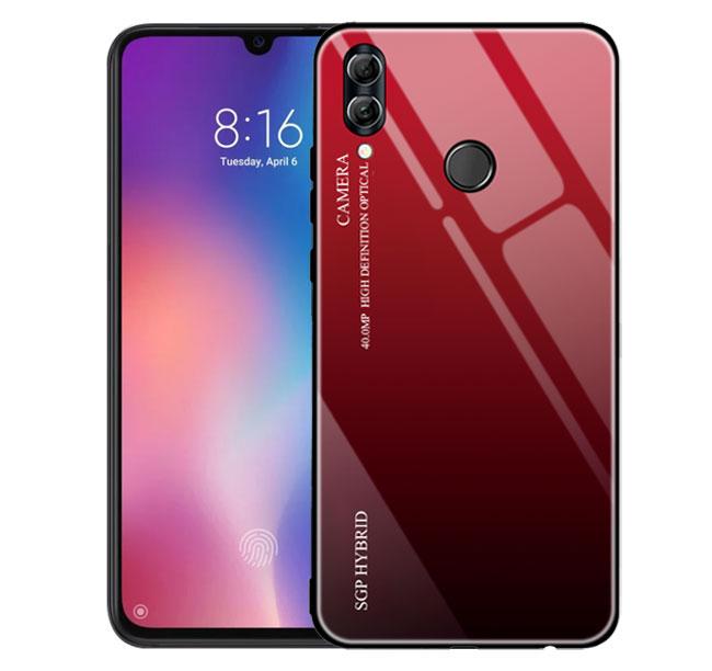 Чохол бампер Primo Gradient Glass для Huawei P Smart 2019 / Honor 10 Lite - Red