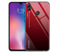 Чехол бампер Primo Gradient Glass для Huawei P Smart 2019 / Honor 10 Lite - Red