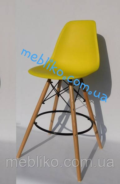 Стілець барний AC-016WH (Eames Chair ) жовтий