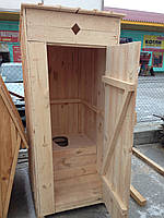 Туалет дерев'яний економ з сидінням