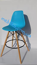 Стілець барний AC-016WH (Eames Chair) блакитний