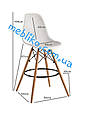 Стілець барний AC-016WH (Eames Chair) блакитний, фото 2