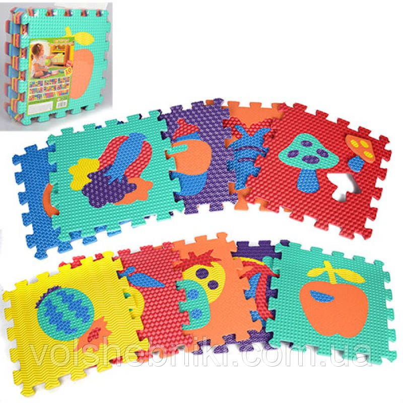 Дитячий килимок мозаїка «Фрукти-Овочі» арт. M 2622 EVA