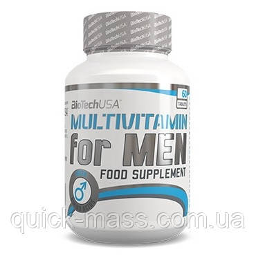 Вітаміни для чоловіків Multivitamin for Men Biotech USA 60tabs, фото 1