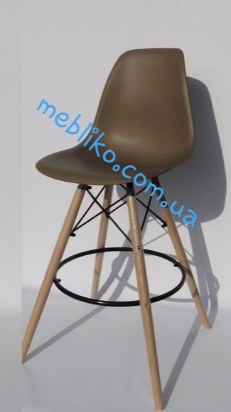 Стілець барний AC-016WH (Eames Chair ) коричневий