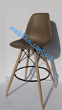 Стілець барний AC-016WH (Eames Chair) коричневий