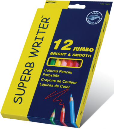 Олівці Кольорові 12 кольорів "Superb Writer" 4400-12СВ товсті Marco