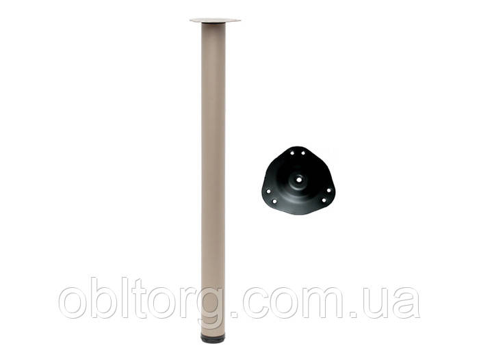 Опора для столу з регулюванням GIFF Rondella 60/820 сатин, фото 1