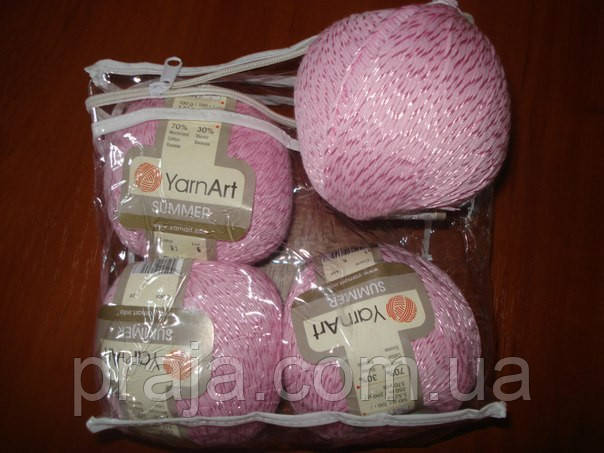 YarnArt Summer  01 рожевий, фото 1