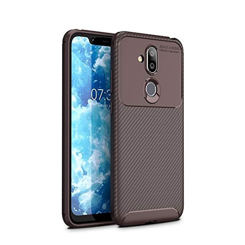 Чохол Carbon Case Nokia 7.1 Plus / X7 / 8.1 Коричневий