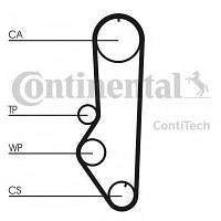 РЕМЕНЬ ГРМ 97z FORD 1,4-1,6 CVH CONTITECH CT690 на FORD FIESTA ESCORT ORION SIERA