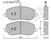 Тормозные колодки SAMKO 5SP831 на CITROËN C8 (EA_, EB_)