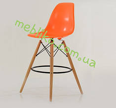 Стілець барний AC-016WH (Eames Chair) жовтогарячий