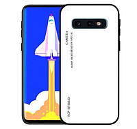 Чехол бампер Primo Gradient Glass для Samsung Galaxy S10e (SM-G970) - White