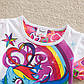 Дитяча яскрава футболка для дівчинки "Єдиноріг", фото 2