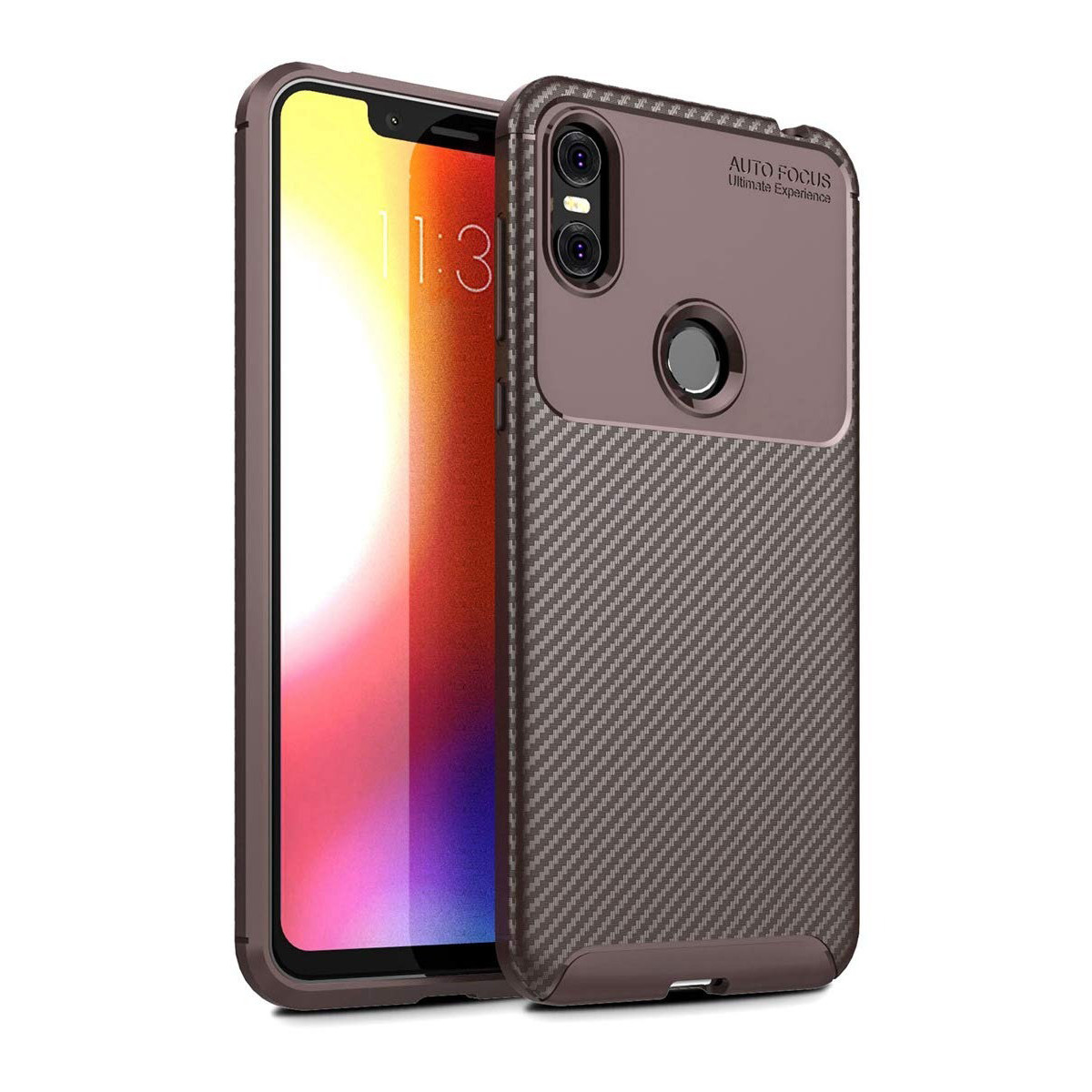 Чохол Carbon Case Motorola P30 Play Коричневий