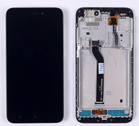 Дисплей (экран) для Xiaomi Redmi 5A + тачскрин, черный, с передней панелью
