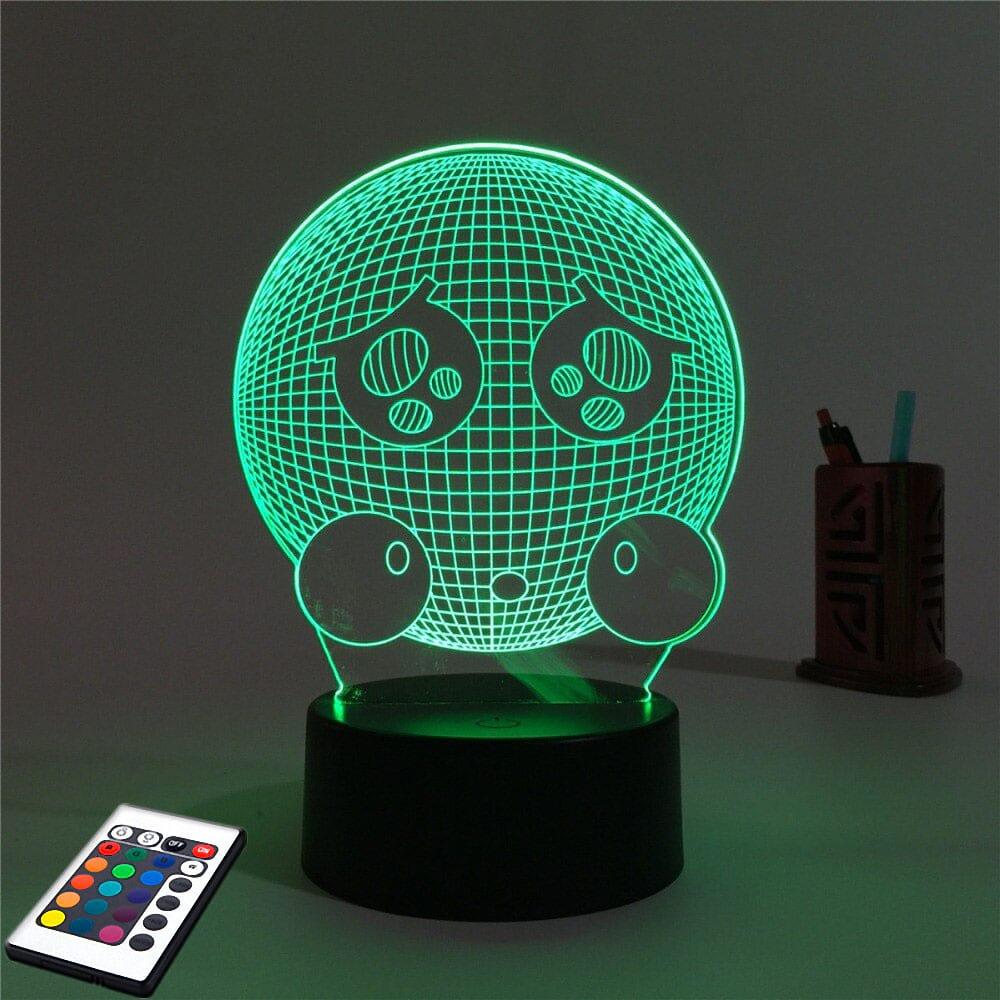 3D світильник з пультом і акумулятором 3D Lamp Емоджі (LP-2504)