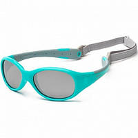 Koolsun Flex — Сонцезахисні окуляри (3-6 років), колір бірюзово-сірий
