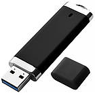 USB 3.0 Флеш накопичувач USB 64ГБ ЧОРНИЙ (під нанесення) 0707-6-3.0-64GB | Юсб флешка, фото 3