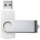 Флеш накопичувач USB 8ГБ БІЛИЙ (під нанесення) 0801-4-8GB | Юсб флешка, фото 4