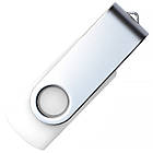 Флеш накопичувач USB 8ГБ БІЛИЙ (під нанесення) 0801-4-8GB | Юсб флешка, фото 5