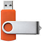 Флеш накопичувач USB 64ГБ ПОМАРАНЧЕВИЙ (під нанесення) 0801-6-64GB | Юсб флешка, фото 4
